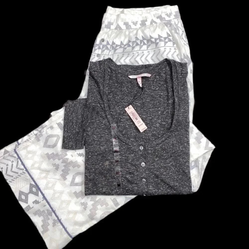 Victorias Secret flannel pants Henley top pajama